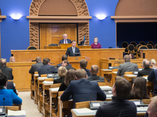Riigikogu täiskogu istung, peaministri umbusaldamine, 9. november 2016